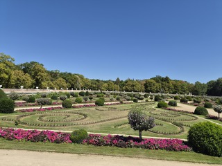 Jardin de Diane de Poitiers au Château de Chenonceau