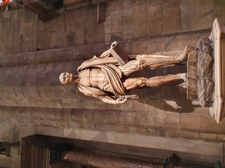 La statue de Saint-Barthélemy écorché vif